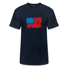 Load image into Gallery viewer, American Flag Melting | Champion Unisex Tee - navy