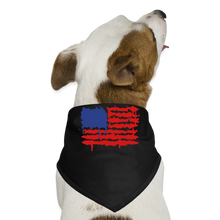 Load image into Gallery viewer, American Flag Melting | Dog Bandana - black