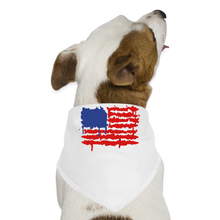 Load image into Gallery viewer, American Flag Melting | Dog Bandana - white