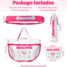 Load image into Gallery viewer, New! Mahjong Bag Set | 4 pc Tiles, Mat, Accessories, &amp; Travel Bags