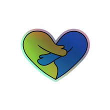 Load image into Gallery viewer, Heart Hug Holographic Sticker