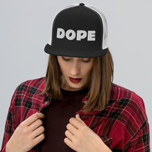 Load image into Gallery viewer, DOPE Retro Trucker Hat [white embroidery]