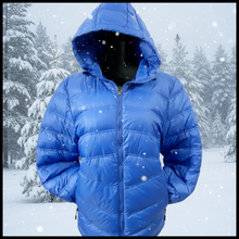 Load image into Gallery viewer, Lightweight Blue Winter Jacket
