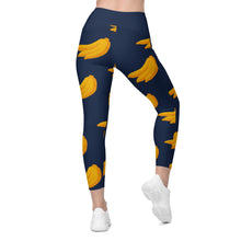 Load image into Gallery viewer, Gone Bananas Crossover Leggings With Pockets