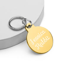Load image into Gallery viewer, Jessica Rabbit Engraved Key Chain/Pet ID Tag