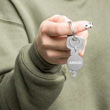 Load image into Gallery viewer, Angie Engraved Key Chain/Pet ID Tag
