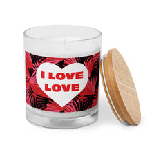 Load image into Gallery viewer, I Love Love Glass Candle