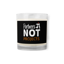 Load image into Gallery viewer, Partners Not Projects Glass Jar Soy Wax Candle
