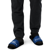 Load image into Gallery viewer, Don't Forget to Breath Navy Men’s Slides