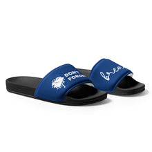 Load image into Gallery viewer, Don't Forget to Breath Navy Men’s Slides