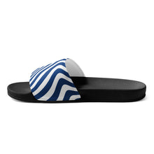 Load image into Gallery viewer, Navy Waves Men’s Slides