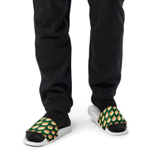Load image into Gallery viewer, Hot Dogs Dark Green Men’s Slides