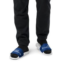 Load image into Gallery viewer, Don't Forget to Breath Navy Men’s Slides