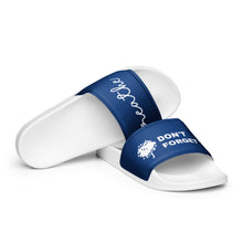 Load image into Gallery viewer, Don't Forget to Breath Navy Men’s Slides