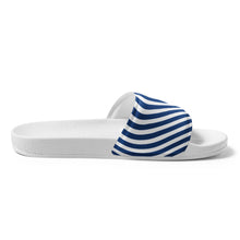 Load image into Gallery viewer, Navy Waves Men’s Slides