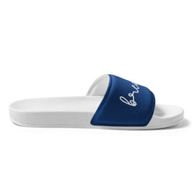 Load image into Gallery viewer, Don't Forget to Breath Navy Men’s Slides