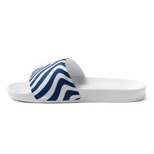 Load image into Gallery viewer, Navy Waves Men’s Slides