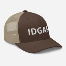 Load image into Gallery viewer, IDGAF Trucker Hat