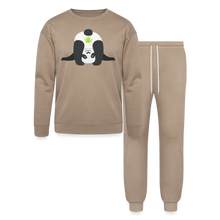 Load image into Gallery viewer, Upside Down Panda Lounge Wear Set - tan