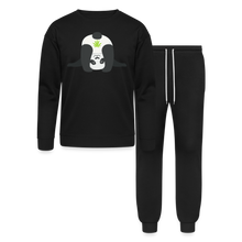 Load image into Gallery viewer, Upside Down Panda Lounge Wear Set - black
