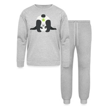 Load image into Gallery viewer, Upside Down Panda Lounge Wear Set - heather gray