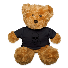 Load image into Gallery viewer, Skull RoseTeddy Bear - black