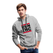Load image into Gallery viewer, Run THC Masculine Cut Premium Hoodie - heather grey