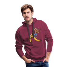 Load image into Gallery viewer, Reindeer Rock Masculine Cut Premium Hoodie - burgundy