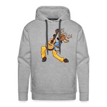 Load image into Gallery viewer, Reindeer Rock Masculine Cut Premium Hoodie - heather grey