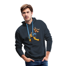 Load image into Gallery viewer, Reindeer Rock Masculine Cut Premium Hoodie - navy