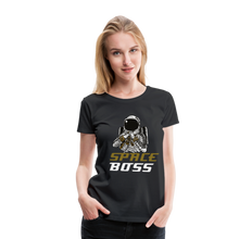 Load image into Gallery viewer, Space Bpss Feminine Cut Premium Tee - black