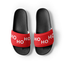Load image into Gallery viewer, HO HO HO Red Women's Slides