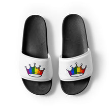 Load image into Gallery viewer, Rainbow Crown Women's Slides