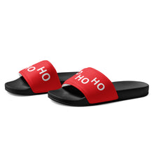 Load image into Gallery viewer, HO HO HO Red Women's Slides