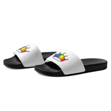 Load image into Gallery viewer, Rainbow Crown Women's Slides