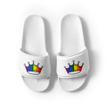 Load image into Gallery viewer, Rainbow Crown Women's Slides