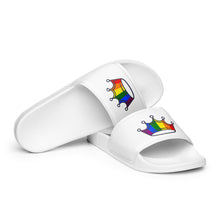 Load image into Gallery viewer, Rainbow Crown Women's Slides