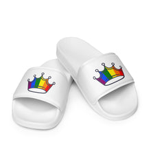 Load image into Gallery viewer, Rainbow Crown Women's Slides