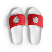 Load image into Gallery viewer, Melting Volleyball Red Women's Slides