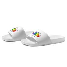 Load image into Gallery viewer, Rainbow Crown Women's Slides