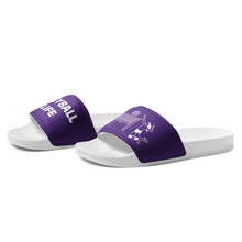 Load image into Gallery viewer, Volleyball Is Life Purple Women's Slides